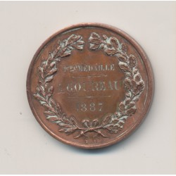 Médaille - École normale de piano - gravé 1887 - bronze 28mm - TTB 2