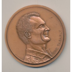 Médaille - Eric Tabarly - Pen Duick VI - R.Coatantiec - bronze - 76mm - TTB