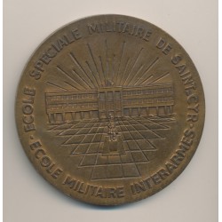 Médaille - Napoléon à cheval - École militaire St Cyr - bronze - 80mm - TTB+ 2