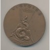Médaille - 25e anniversaire Victoire 8 mai 1945 - bronze - 69mm - TTB