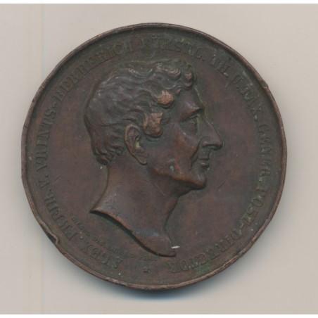 Médaille - Alexander Freiherr - 1835 - Allemagne - bronze - 50mm - TTB