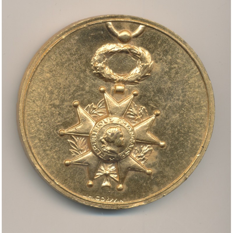 Médaille - Société d'entraide de la Légion d'honneur - bronze doré - 50mm - TTB+