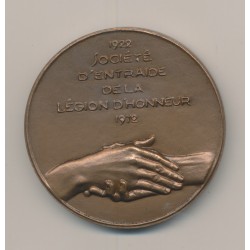 Médaille - Société d'entraide de la Légion d'honneur - bronze - 50mm - TTB+ 2