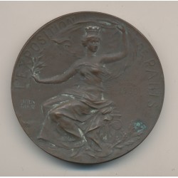 Médaille - Exposition Paris 1900 - Georges lemaire - bronze - 54mm - TTB