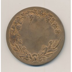 Médaille - Société encouragement agriculture - paix et travail - bronze - 51mm - TTB+ 2