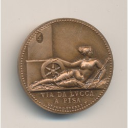 Médaille - Elisa Bonaparte - refrappe postérieure - 1er empire - bronze - 23mm - SUP+ 2