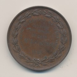Médaille - Comice agricole de Lesparre - 1849 - culture du murier - cuivre - 41mm - TTB 2