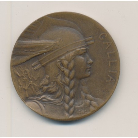 Médaille - Concours exposition de l'apprentissage - 1929 - gallia - bronze - 37mm - TTB+