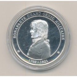 Médaille - Bonaparte - grand génie militaire - argent - 34mm - SPL