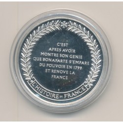 Médaille - Bonaparte - grand génie militaire - argent - 34mm - SPL 2