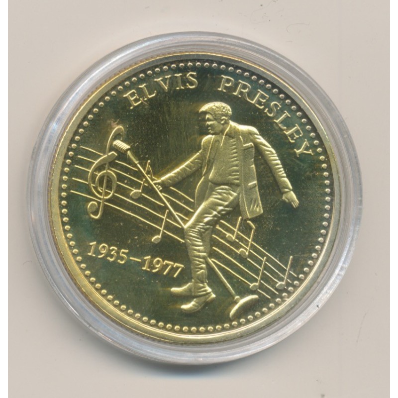 Médaille - Elvis presley - 40mm - cupronickel - SPL 