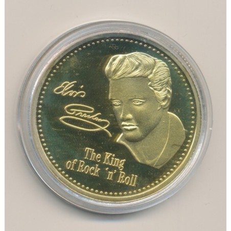 Médaille - Elvis presley - 40mm - cupronickel - SPL 