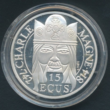 100 Francs - 15 Écus Charlemagne 1990