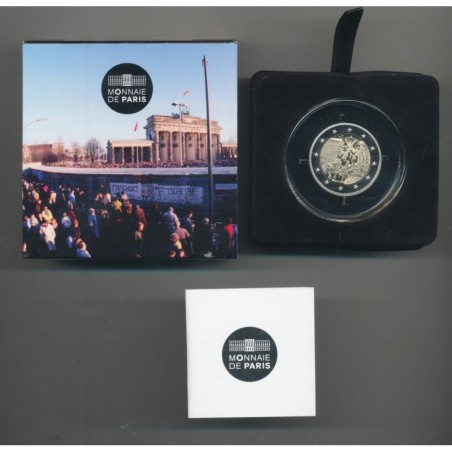 2 Euro France 2019 - chute du mur de Berlin - Belle épreuve