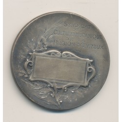 Médaille - Syndicat de culture mécanique - Évreux - bronze argenté - 40mm - TTB 2