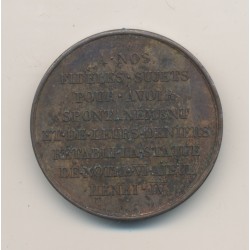 Médaille - Henri IV et Louis XVIII - bronze - 33mm - SUP+ 2
