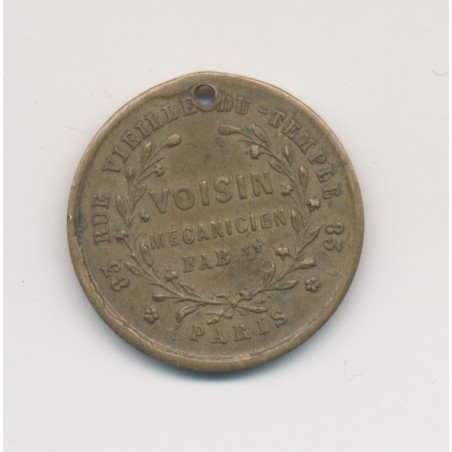 Jeton - Physique amusante - diable - 1855 - laiton - 22mm - TTB