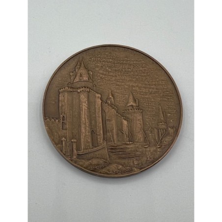 Médaille - Automobile club charente maritime - La Rochelle - bronze - 68mm - SUP