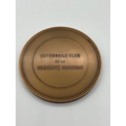 Médaille - Automobile club charente maritime - La Rochelle - bronze - 68mm - SUP 2