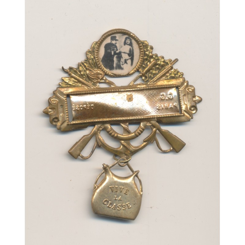 Broche avec photo - vive la classe