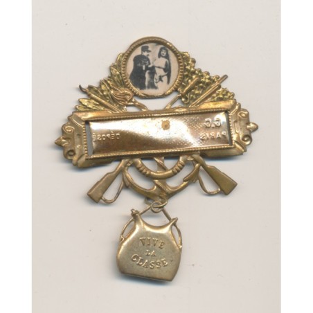 Broche avec photo - vive la classe