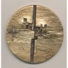 Médaille - Crépeau l'humaniste - sculpture - La Rochelle - bronze 80mm - SPL