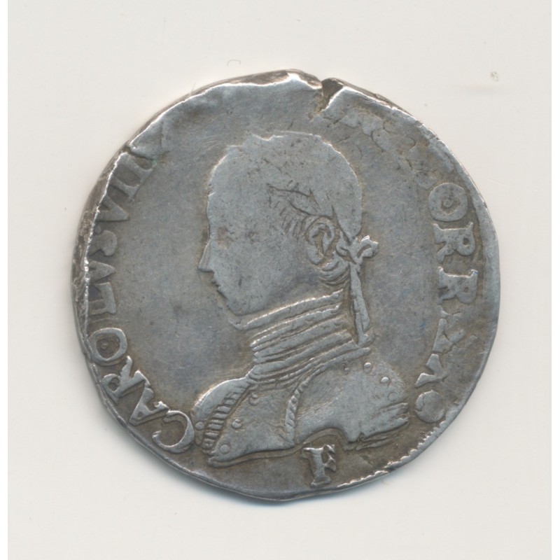 Charles IX - Teston - 1564 F Angers - argent - TB/TB+