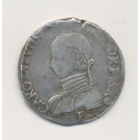 Charles IX - Teston - 1564 F Angers - argent - TB/TB+