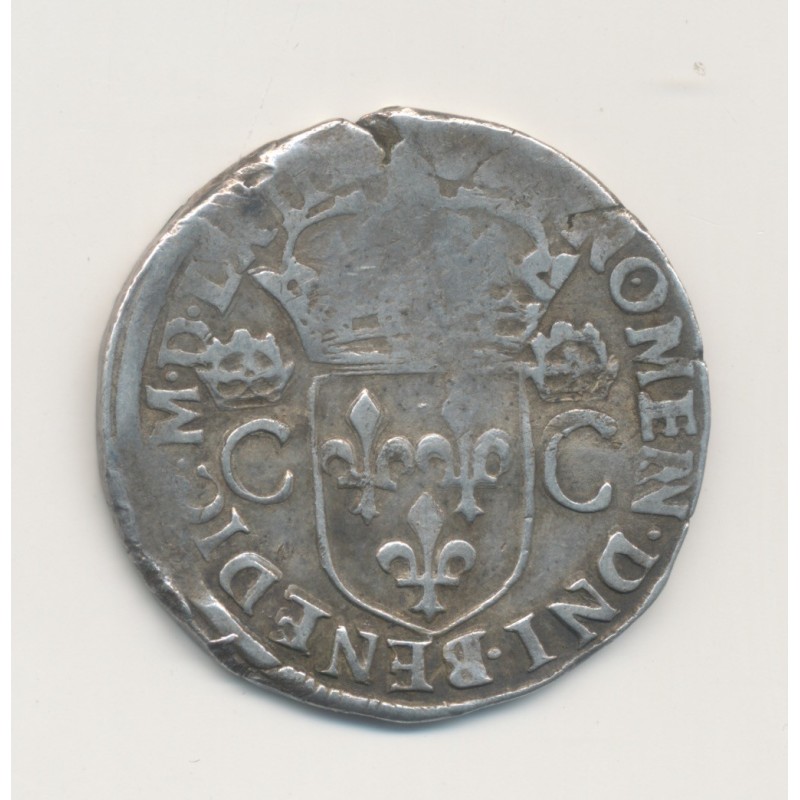 Charles IX - Teston - 1564 F Angers - argent - TB/TB+