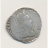 Henri III - Teston col fraisé - 1575 T Nantes - argent - B+/TB