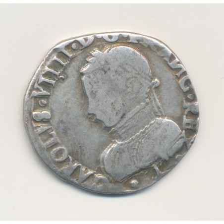 Charles IX - Teston à l'écu - 1562 I Limoges - argent - TB