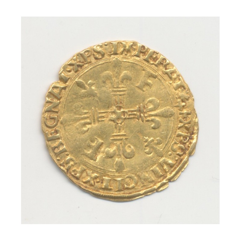 François 1er - Écu d'or au soleil - Lyon - TB