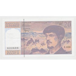 20 Francs Debussy - 1997 - F.059 - TTB+