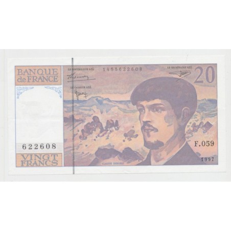 20 Francs Debussy - 1997 - F.059 - TTB+