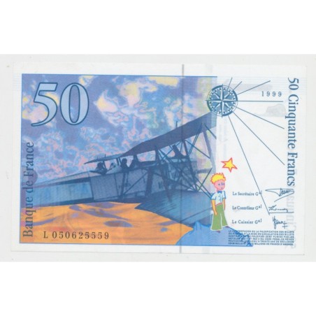 50 Francs St Éxupéry - 1999 - L - NEUF