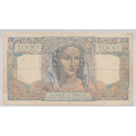 1000 Francs Minerve et hercule - 31.05.1945 - U.24 - B/TB