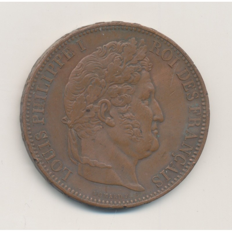 Module 5 francs - Louis philippe - Visite la monnaie de Rouen 1831 - bronze - TTB+