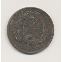 Canada - 1/2 Penny 1844 - Banque de montreal - bronze - TTB 2