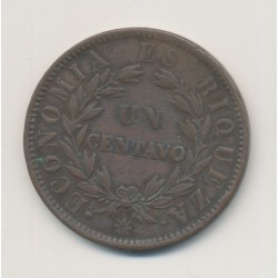 Chili - 1 Centavo 1853 - bronze - TTB 2