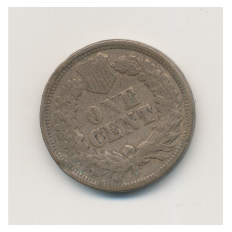 Etats-Unis - 1 Cent 1863 - Tête indien - bronze - TB