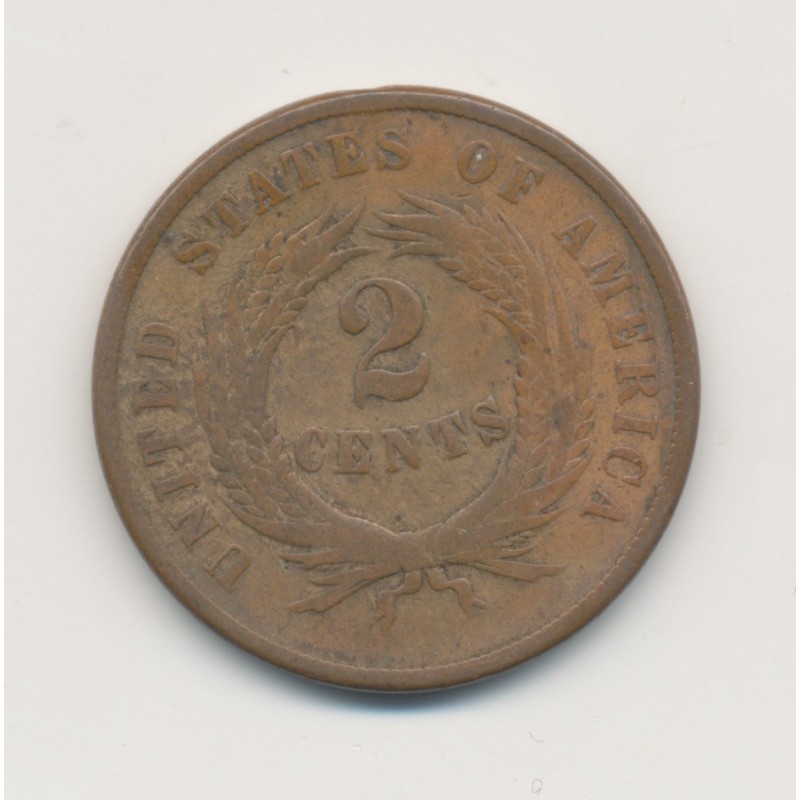 Etats-Unis - 2 Cent 1869 - TB