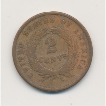 Etats-Unis - 2 Cent 1869 - TB