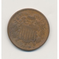 Etats-Unis - 2 Cent 1869 - TB 2