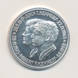 Médaille - John et Robert Kennedy - argent 14g - 36mm - SPL+