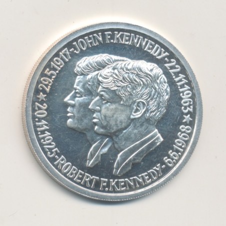 Médaille - John et Robert Kennedy - argent 14g - 36mm - SPL+