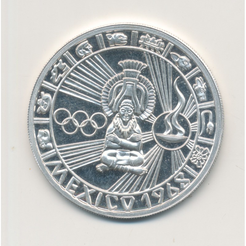 Médaille - Jeux olympique Mexico 1968 - argent 14,50g - SPL+