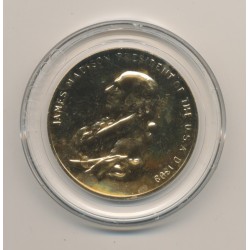 Médaille - James Madison - Président des États-Unis - bronze doré - 33,5mm - FDC
