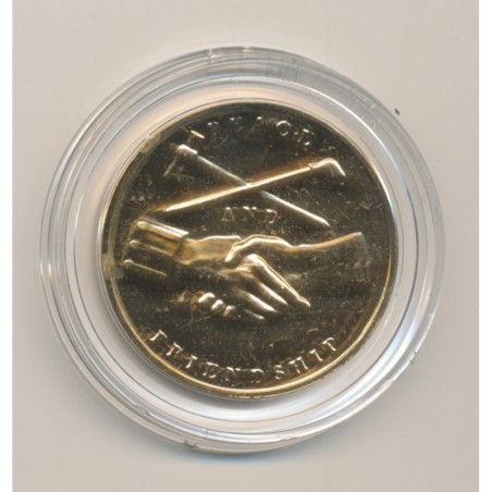 Médaille - James Monroe - Président des États-Unis - bronze doré - 33,5mm - FDC