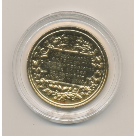 Médaille - Grover cleveland- Président des États-Unis - bronze doré - 33,5mm - FDC