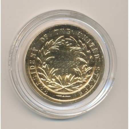 Médaille - chester arthur - Président des États-Unis - bronze doré - 33,5mm - FDC